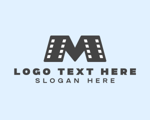 Cinema - Movie Strip Letter M logo design