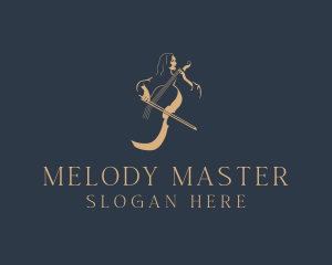 Musician - Cello Orchestra Musician logo design