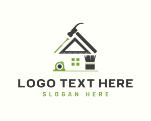 Nail - House Tools Carpentry logo design