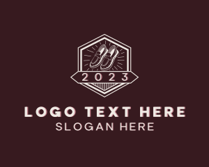 Footwear - Loafer Shoes Footwear logo design