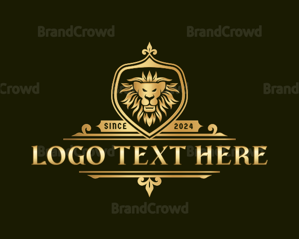 Premium Lion Crest Logo