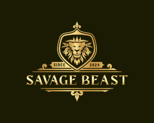 Premium Lion Crest logo design