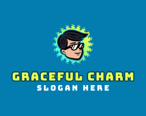 Charming Boy Sunglasses logo design