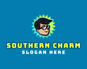 Charming Boy Sunglasses logo design