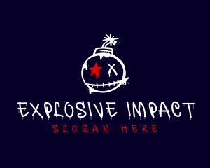 Explosive Bomb Graffiti logo design