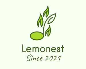 Compose - Organic Musical Leaf logo design