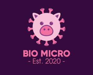 Microbiology - Swine Flu Virus logo design