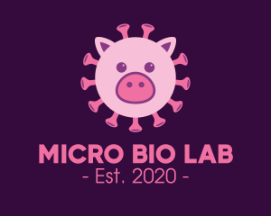 Microbiologist - Swine Flu Virus logo design