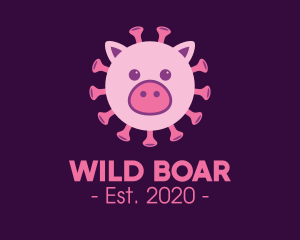 Boar - Swine Flu Virus logo design