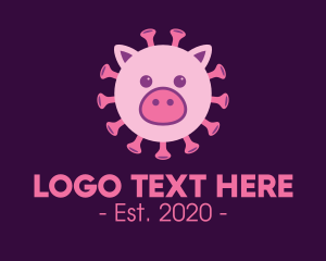 Hog - Swine Flu Virus logo design