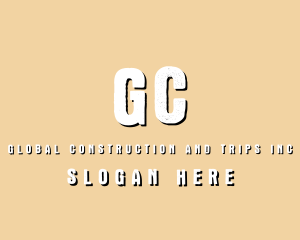 Rustic Concrete Construction logo design