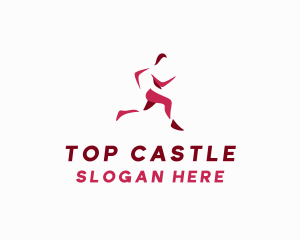 Athletic Running Person Logo