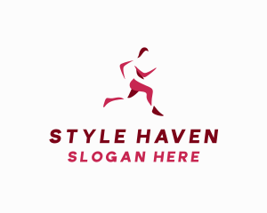Runner - Athletic Running Person logo design
