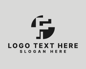 Negative Space - Creative Startup Letter F logo design