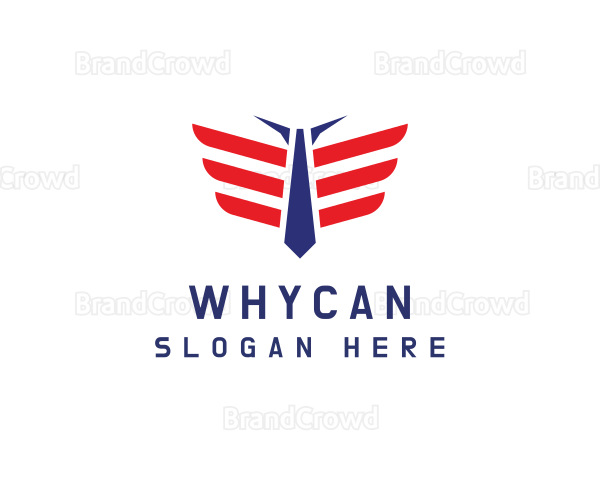 Necktie Wings Pilot Logo