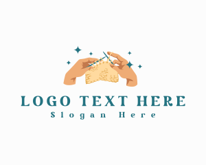 Hand - Hand Knitting Crochet logo design