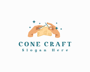 Hand Knitting Crochet logo design