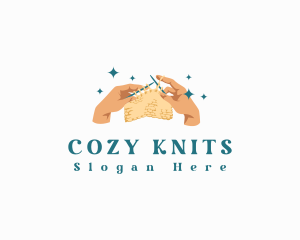 Hand Knitting Crochet logo design