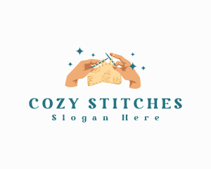 Knitting - Hand Knitting Crochet logo design