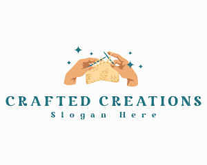 Hand Knitting Crochet logo design