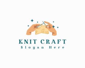 Hand Knitting Crochet logo design