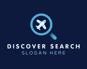 Flight Search Plane logo design