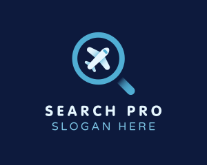 Search - Flight Search Plane logo design