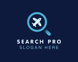 Flight Search Plane logo design