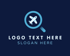 Airplane - Flight Search Plane logo design