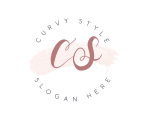 Watercolor Styling Makeup  logo design