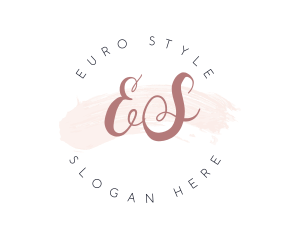 Watercolor Styling Makeup  logo design