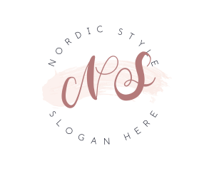 Watercolor Styling Makeup  logo design