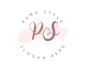 Watercolor Styling Makeup  logo design