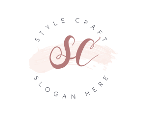 Watercolor Styling Makeup  logo design