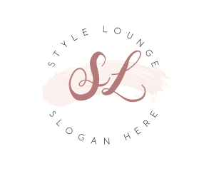 Watercolor Styling Makeup  logo design