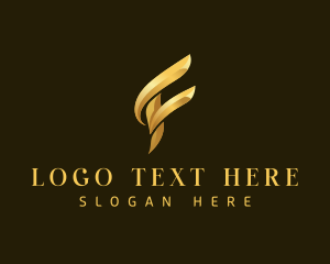 Letter F - Luxury Elegant Letter F logo design