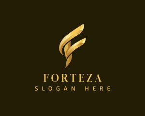 Luxury Elegant Letter F logo design