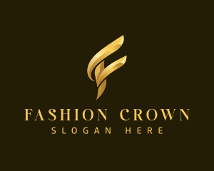 Luxury Elegant Letter F logo design