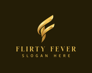 Luxury Elegant Letter F logo design