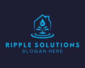 Ripple - Water Ripple Housing logo design