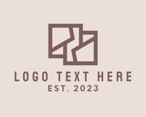 Furnishing - Geometric Interior Designer logo design