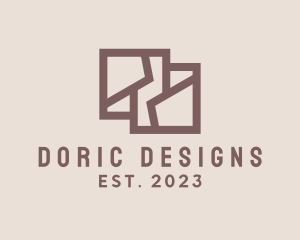 Geometric Interior Designer logo design