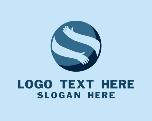 NGOs - Globe Hand Institution logo design