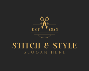 Dressmaker - Luxury Dressmaker Shears logo design