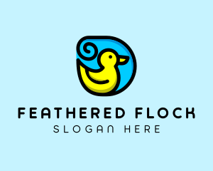 Geese - Rubber Duck Toy logo design