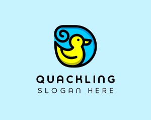 Rubber Duck Toy  logo design