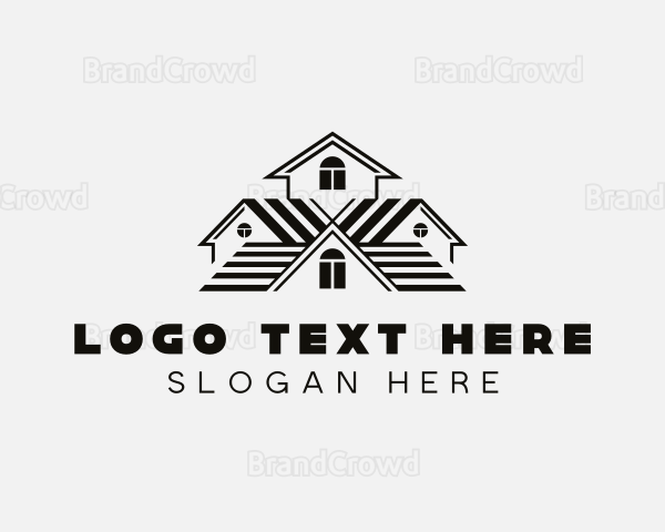 Roofing Property Contractor Logo