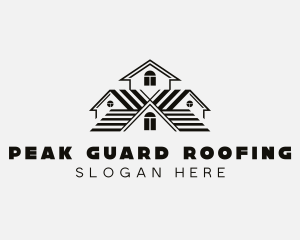 Roofing Property Contractor logo design