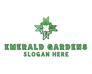 Organic Leaf Garden logo design