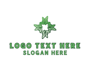 Vegan - Organic Leaf Garden logo design